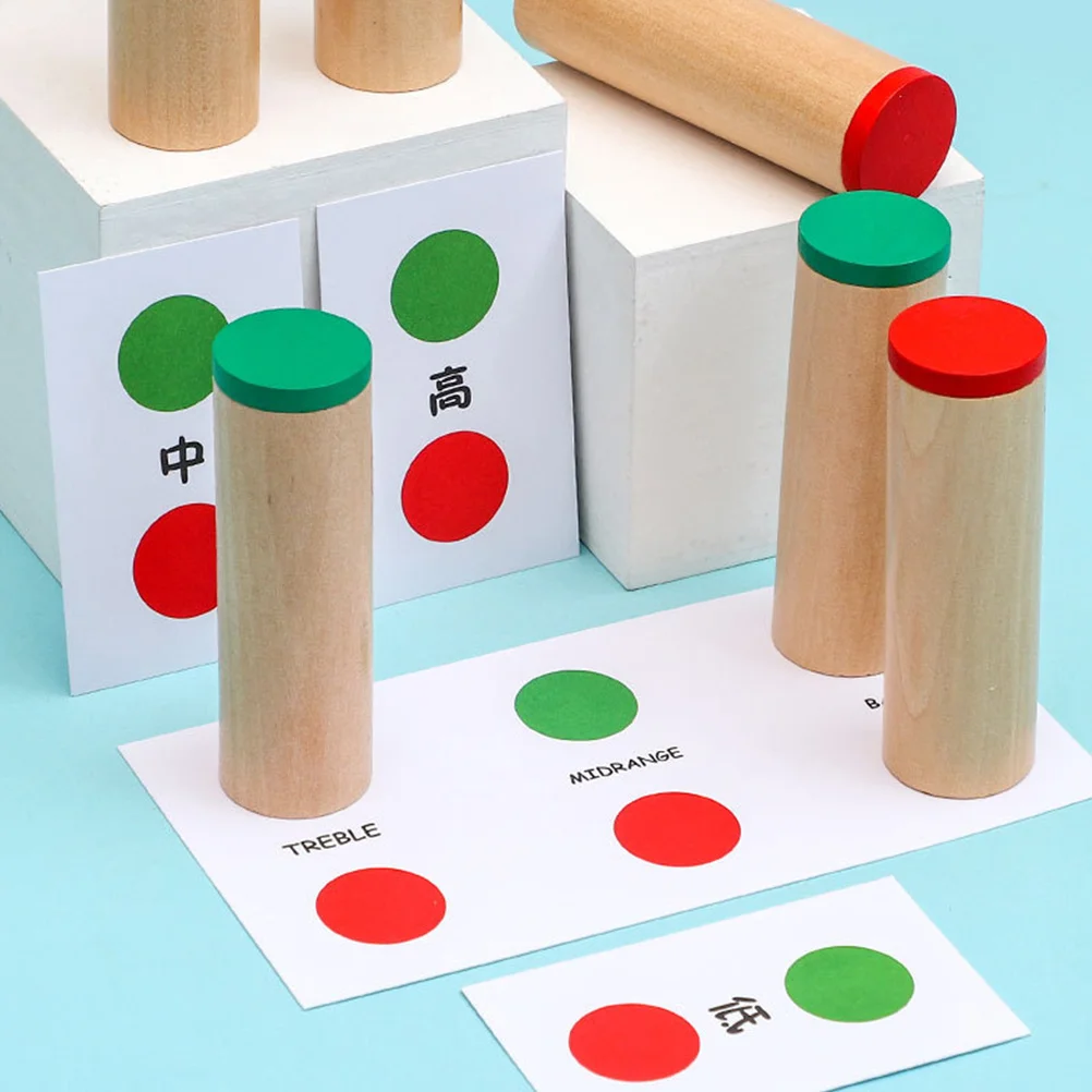 1 ชุด ท่อเสียงไม้ ของเล่นเสริมพัฒนาการสำหรับเด็ก ฝึกการได้ยิน ฝึกการรับรู้สี พัฒนาการทางปัญญา แบบอินเทอร์แอคทีฟ