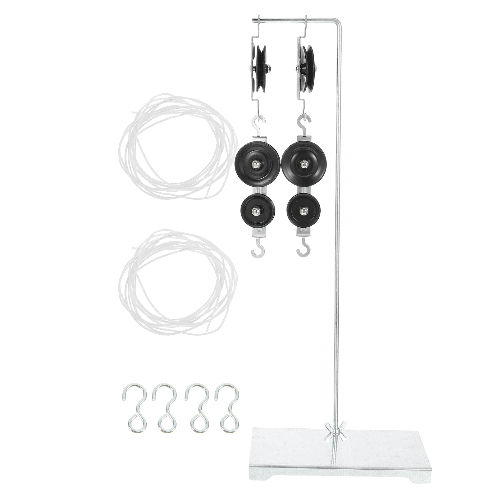

2 Sets Block System Physics Experiment Equipment Single Double Kit With Bracket Science Demonstration For Middle School For
