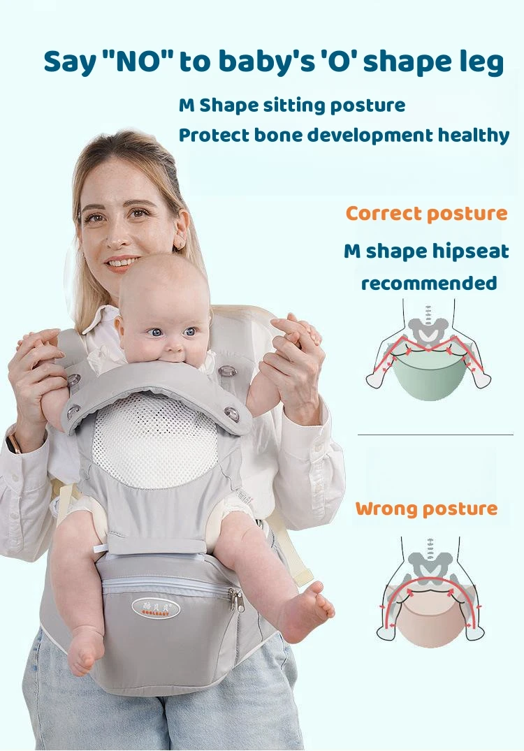 Ergonomic Newborn Baby Carrier Sling Wrap Backpack Adjustable Belft 0-36 Months Infant Waist Stool Swaddle Carrier Baby Hipseat