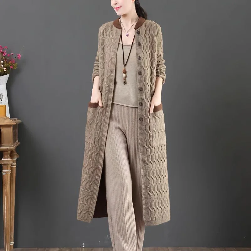 

Удлиненные женские кардиганы на осень: уникальные, женственные, в клетку, легкие, с мягким меховым воротником, вязаные, милые, приталенные, однотонные, свободные, утолщенные, в стиле OL