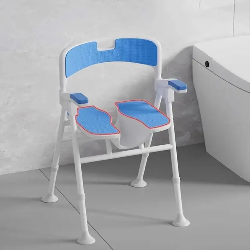 

Telescopic Folding Chair Portable Bathroom Nordic Bedroom Disabled Stool Shower Plastic Space Saving Cabeceros Home Furniture