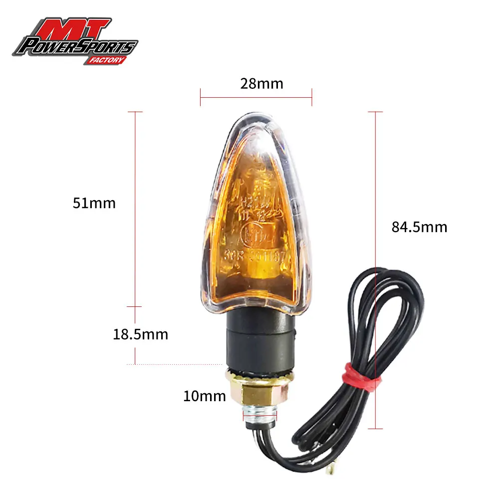 Motorcycle Indicator Turn Signal E-mark Approved LED Blinker Bulb Flasher Lights For Honda Kawasaki Suzuki Yamaha Universal