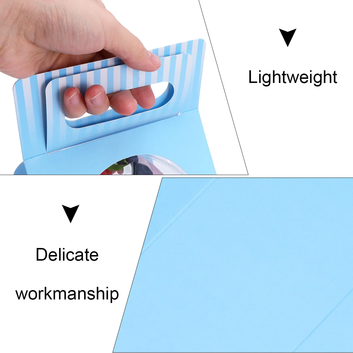 

10Pcs Transparent Ball Shape Cake Container Plastic Mousse Box Lightweight Portable Cake Storage Box for Pastry