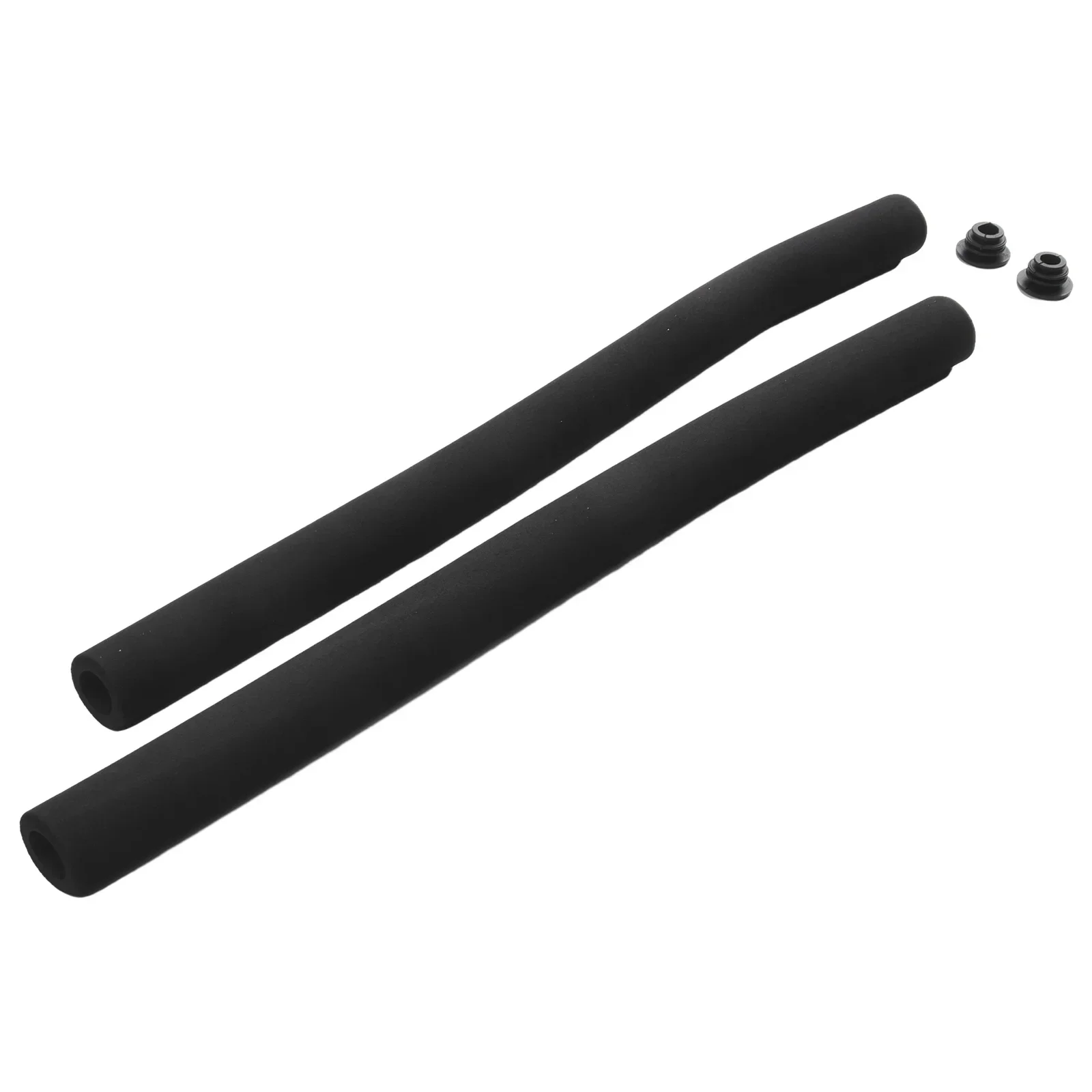 2Pcs Butterfly Shape Bike Handle Cover Set Black Foam Handlebar Grips 50cm Lawn Mower Handle Cover Replacement Bike Accessories