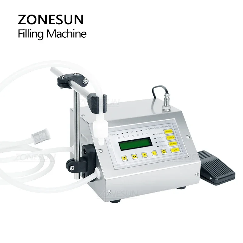 ZONESUN GFK-160A 5-3500ml Diaphragm Pump Digital Control Juice Essential oil Bottle Water Liquid Filling Machine Dosing Filler