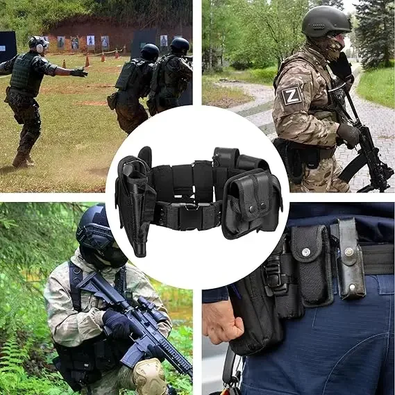 Tactical Belt Law Enforcement Police Multifunctional Outdoor Training Hiking Patrol Military Versatile Battle Work Hunting Belt