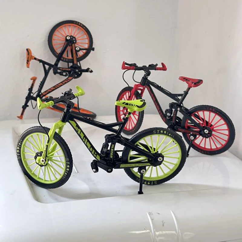 1:8 Model Mini Alloy Bicycle Diecast Simulation Finger Mountain Metal Bikes Die-casting Ornaments Collection Gifts Toys for boys