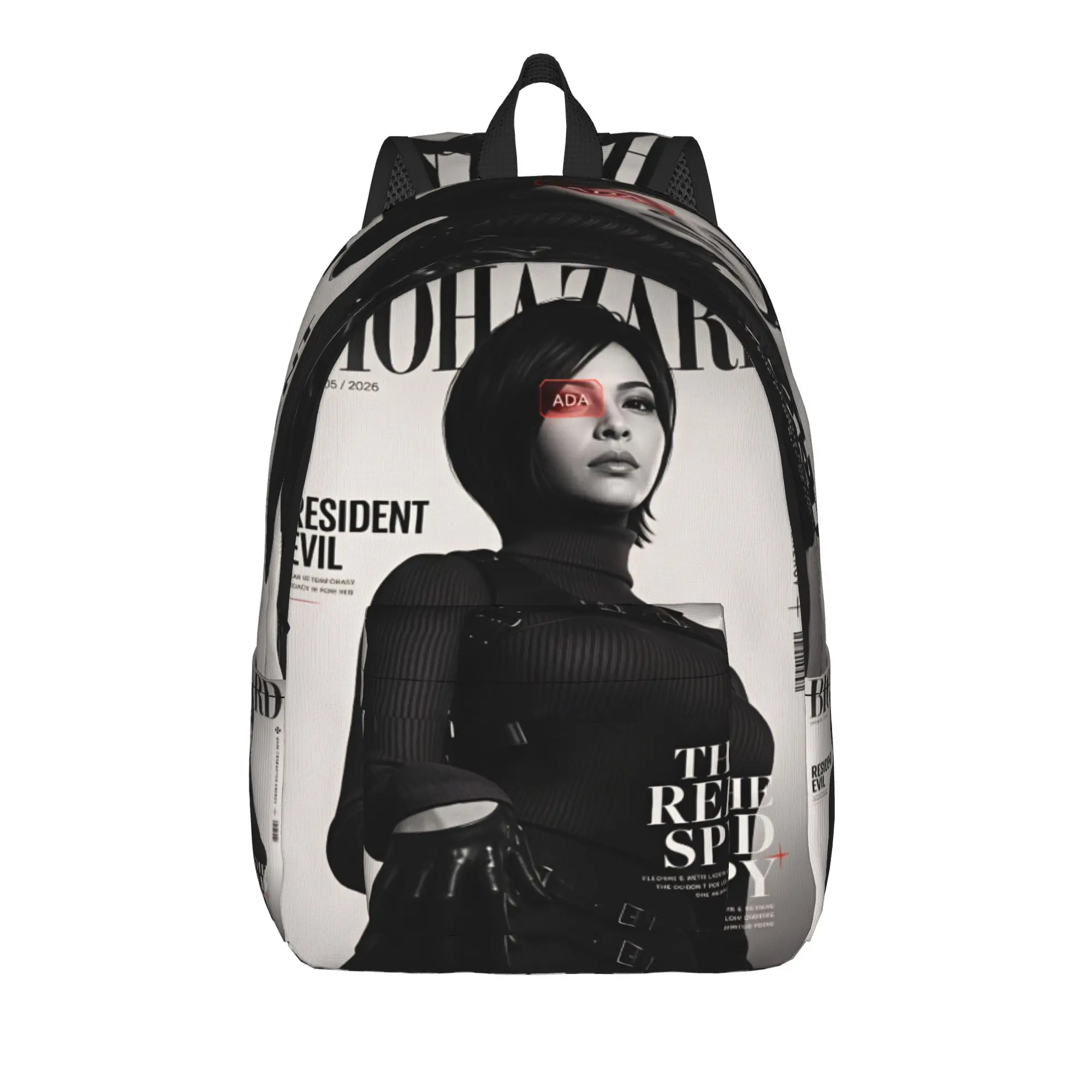 Ada Wong Resident Evil Backpack  Outdoor Style Backpacks Girl Casual School Bags Colorful Soft Rucksack