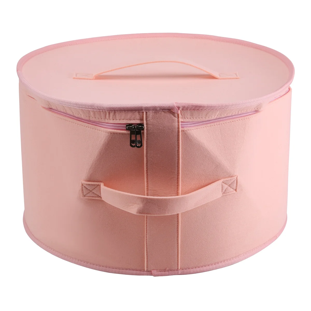 Hat Box Organizer Round Travel Hat Boxes Foldable Hat Storage Bag with Dustproof Lid Large Hat Storage Box Hat Boxes C