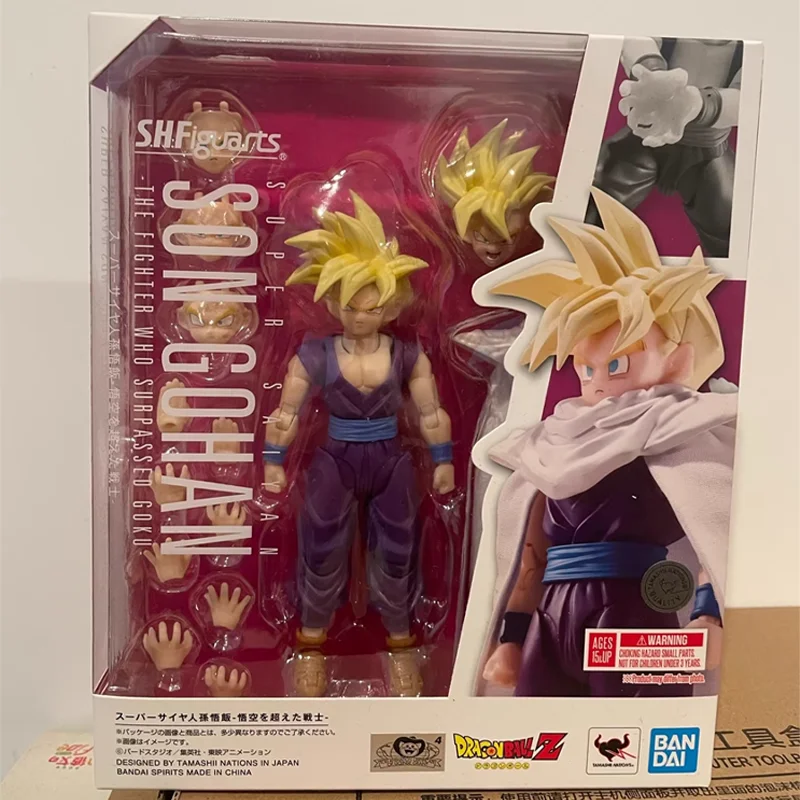 

Bandai S.H.Figuarts Dragon Ball SUPER SAIYAN SON GOHAN THE FIGHTER Аниме Боевой истребитель Готовая модель игрушки в подарок на складе