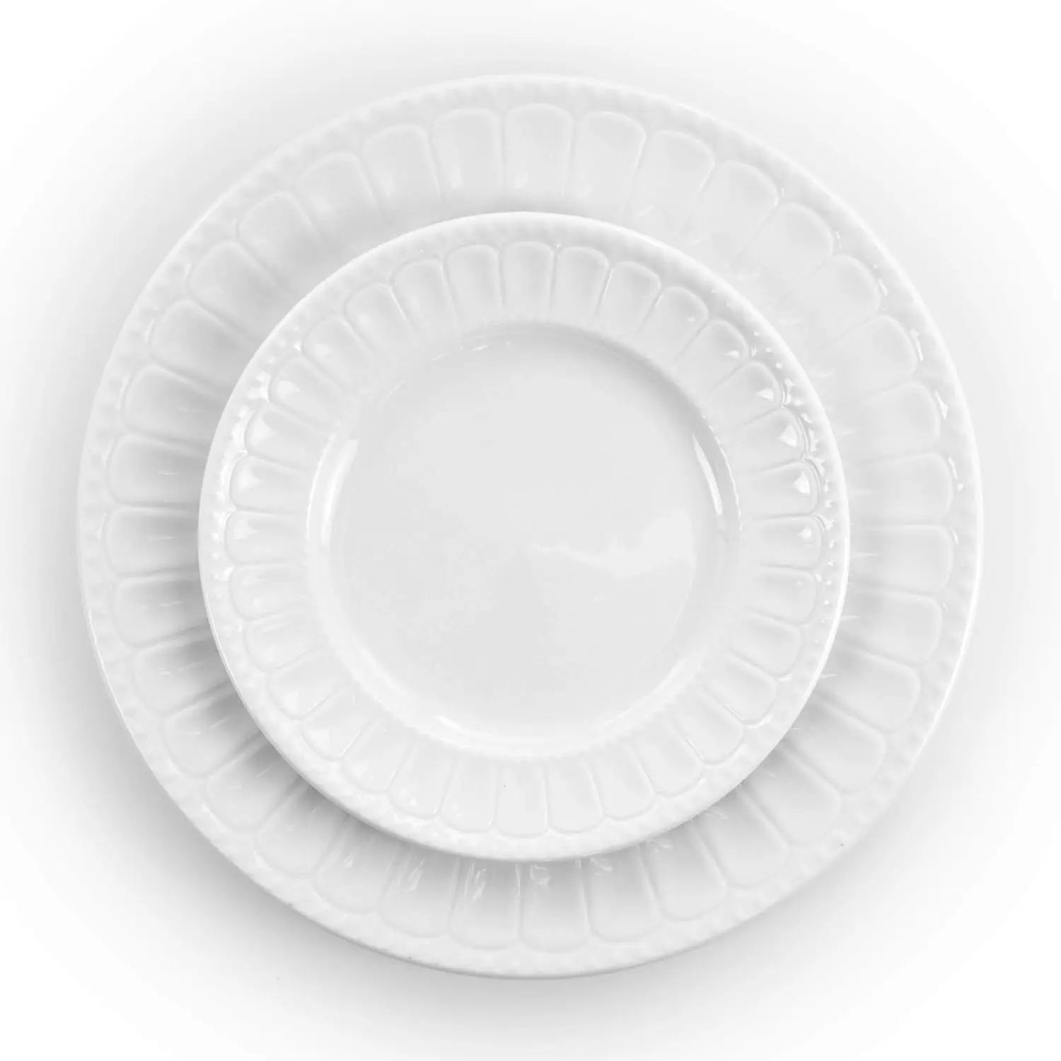 Charlotte 20 Piece Porcelain Dinnerware Set in White