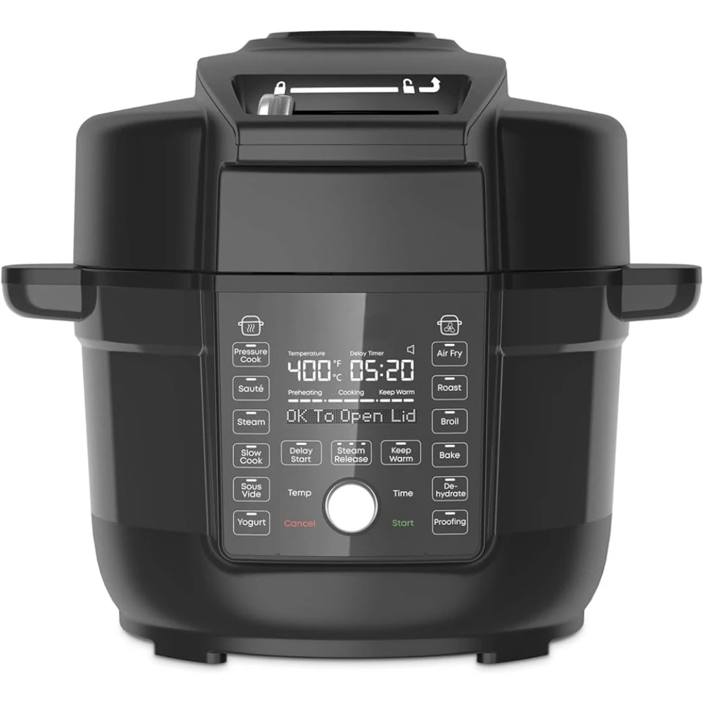 

Air fryer 13-in-1 Air Fryer and Pressure Cooker Combo, Sauté, Slow Cook, Bake, Steam, Warm, Roast, Dehydrate, Sous Vide,