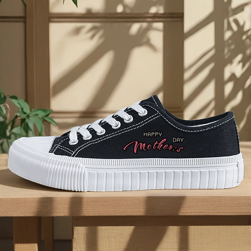 

Women's Sports Shoes Student Sports Enthusiasts Mother's Day Spring and Summer Women's Canvas Shoes Leaf Heart Round Toe High Top Round Toe Flats Bottom Breathable Vulcanized Shoes Digital Printing Women's Shoes