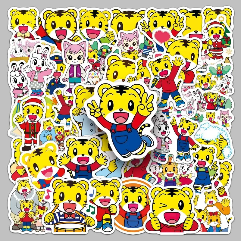 50Pcs Qiaohu Stickers Cartoon Early Education Animation Waterproof Peripheral Notebook Phone Power Bank Journal Stickers