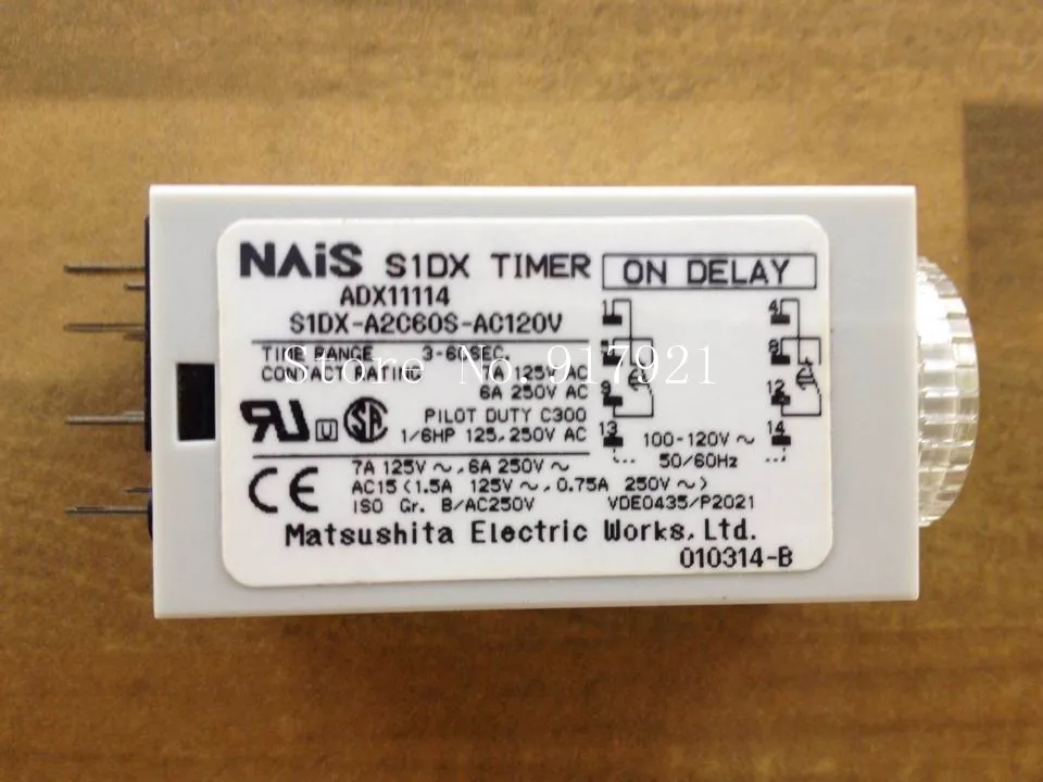 [ZOB] original S1DX-A2C60S AC120V ADX11114 genuine original time relay  --5pcs/lot