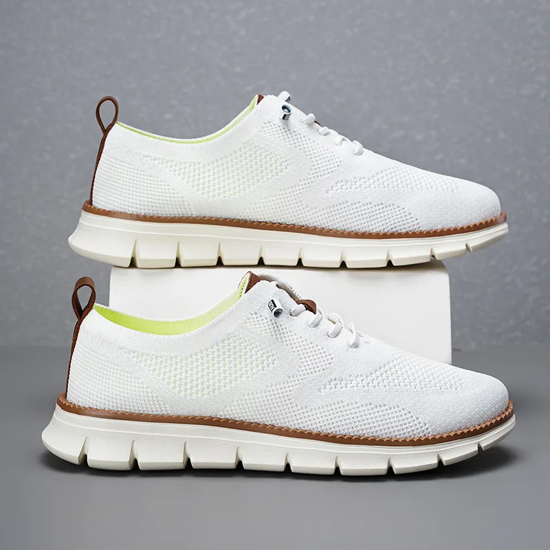 

Plus-size Men's Sports Shoes Casual Breathable and Lightweight Shoes Outdoor Lightweight Hiking Shoes Thick-soled Mesh Sneaker