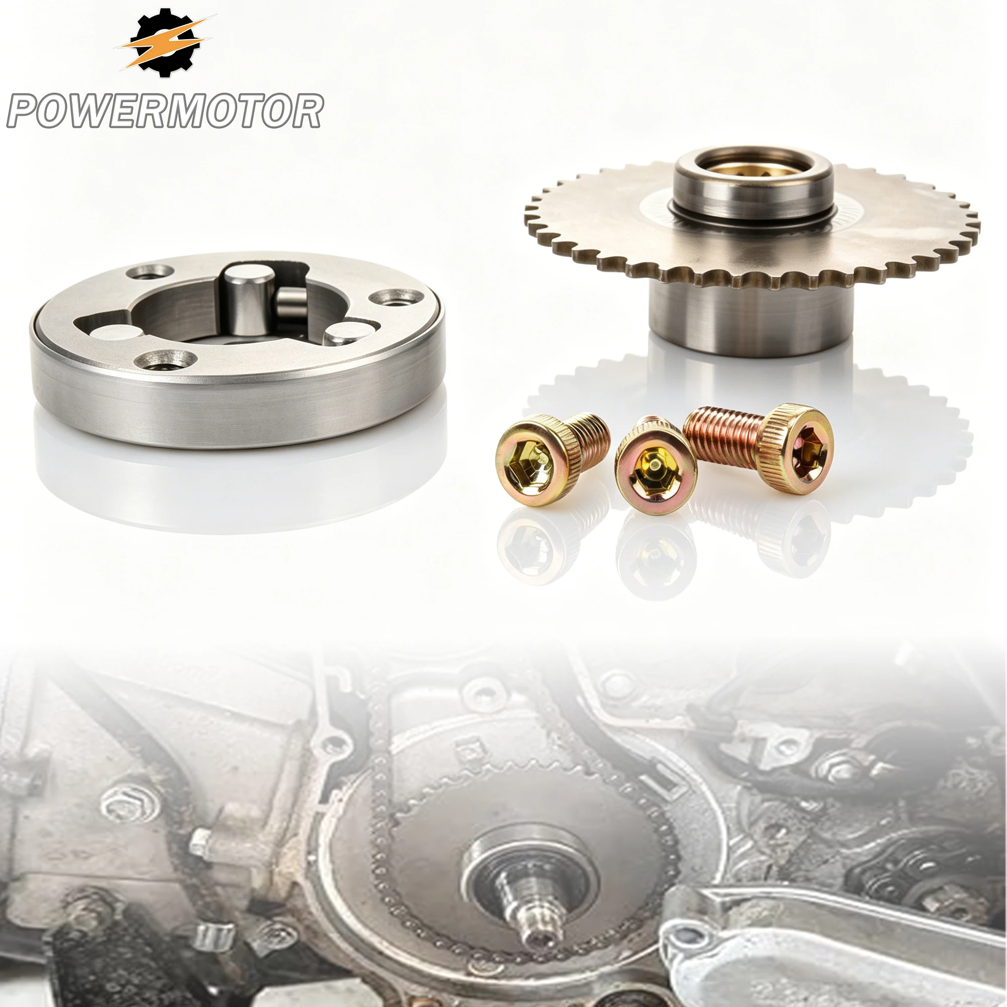 

Motorcycle Starter Drive Assembly for 50cc 70cc 90cc 110cc 125cc ATV UTV Quad Go Kart DirtBike Motocross Engine Clutch Modified