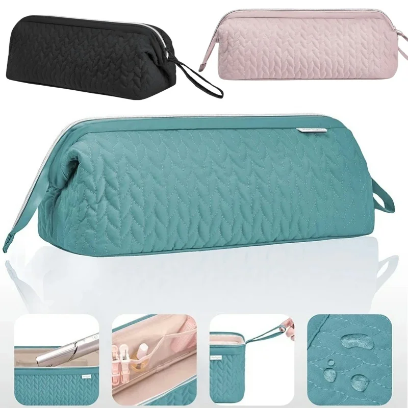 General Sewing Thread Curling Iron Bag Portable with Compartments Organizer Bag Dustproof Large Capacity Carrying Case Travel
