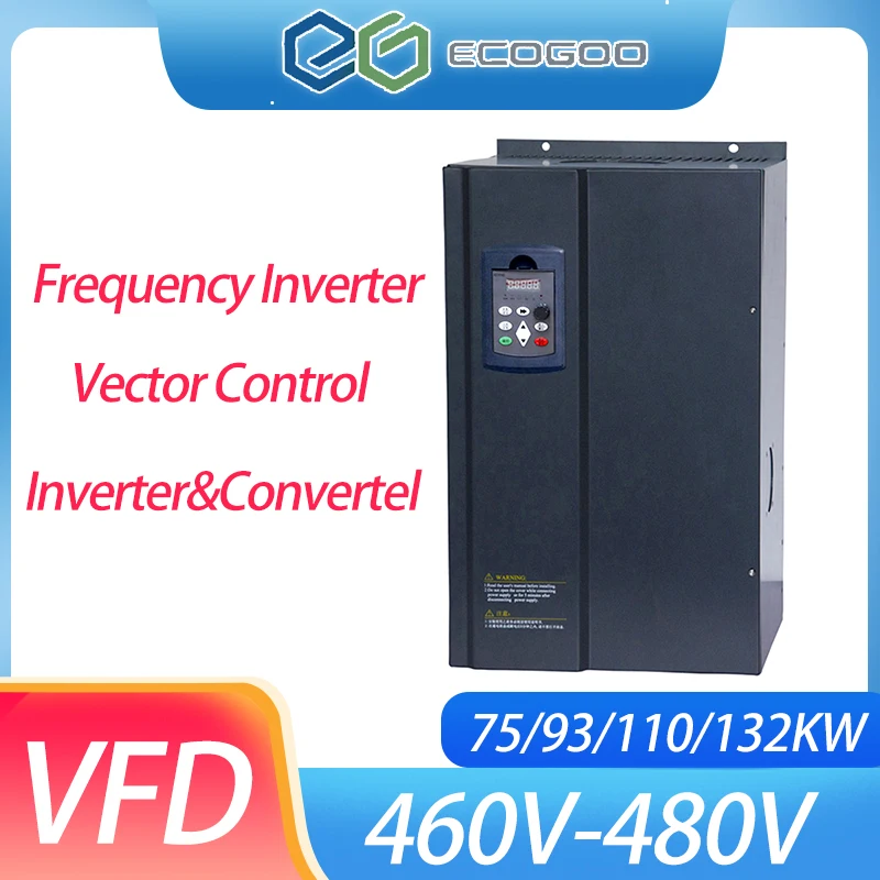 VFD Frequency Inverter 460V-480V 5.5-55KW Adjustable Speed Drive Three Phase Induction Motor Control System