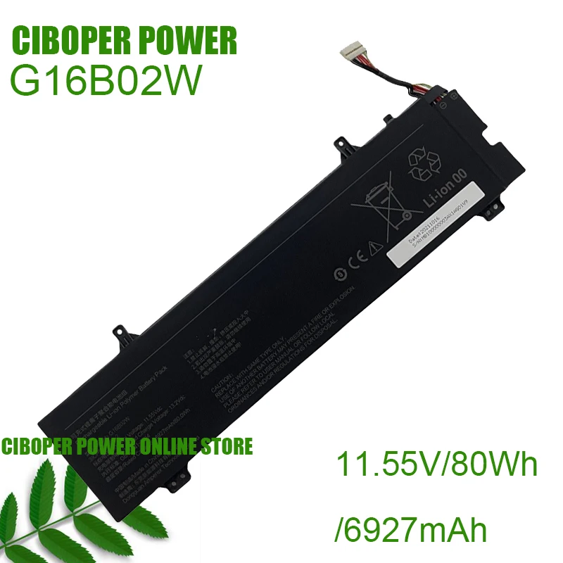 CP Laptop Battery G16B02W 11.55V 80Wh 6927mAh For Redmi G 2021 RMG2102-AB Series Notebook