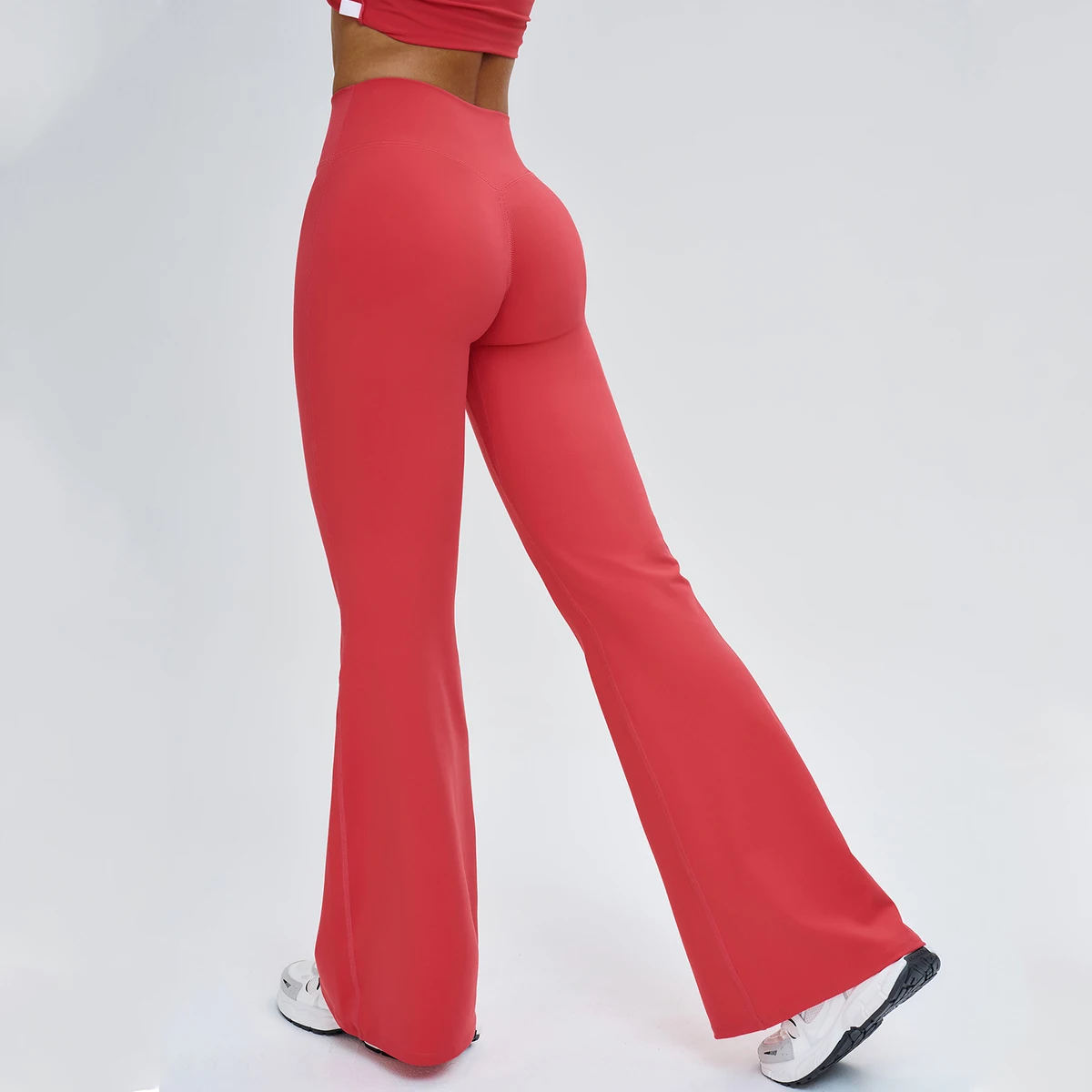 

Новогодняя коллекция: женские брюки для йоги с микро-клешем, удлиненные, стройнящие, эластичные, для активного отдыха, бега, спорта, расклешенные