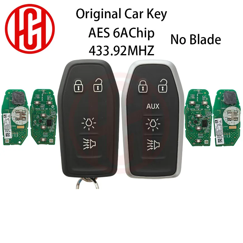 Original Car Key AES 6A Chip 433.92MHZ 4/5Buttons For Volvo Trucks Original Remote Car Key No Blade 4/5Buttons Key