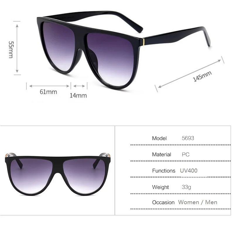 Retro Oversized Sunglasses Women 2026 Vintage Brand lunette soleil femme Big Frame Flat top Designer Sun glasses okulary Eyewear