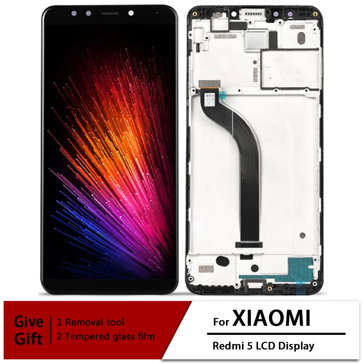 For Xiaomi Redmi 5 LCD Display Screen Touch Digitizer Assembly For 5.7 inch Xiaomi Redmi 5 LCD With Frame