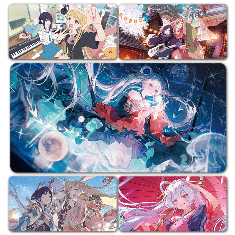 Cosmic Princess Kaguya Anime Girls Mouse Pad Iroha Sakayori Yachiyo Runami Mousepad XXL Keyboard Office Table Desk Mat