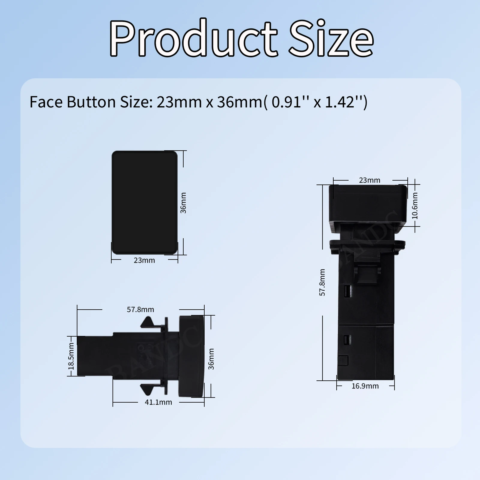 1 Pc Car LED Light Camera View Button Power On Off Radar Starlink Switch Accessories For Honda Civic Fit VEZEL Accord 2013-2018