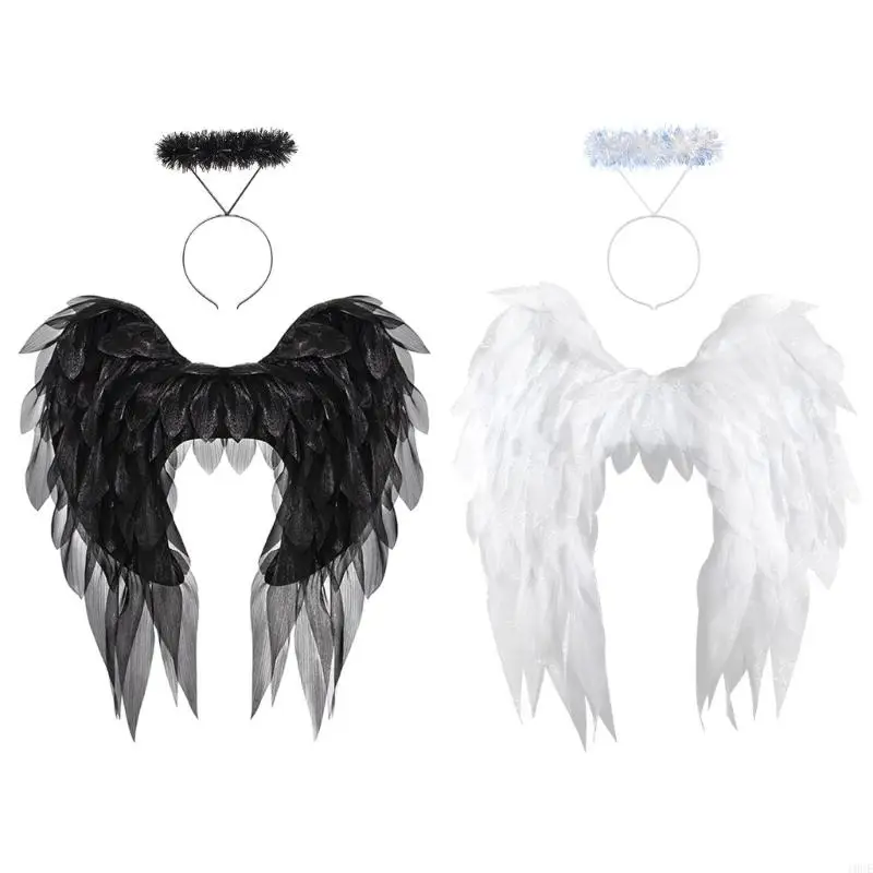 Angel Wing and Halos Headband Angel Costume Halloween Angel Dressing Up Costume