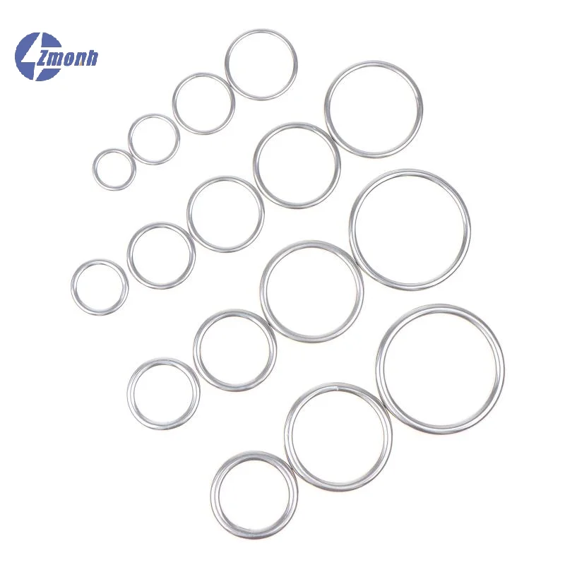 New！2Pcs 304 Stainless Steel Round O Ring M3 M4 M5 M6 Rust Smooth Solid Strong O Ring Fishing Yoga Hanging Welded Rings