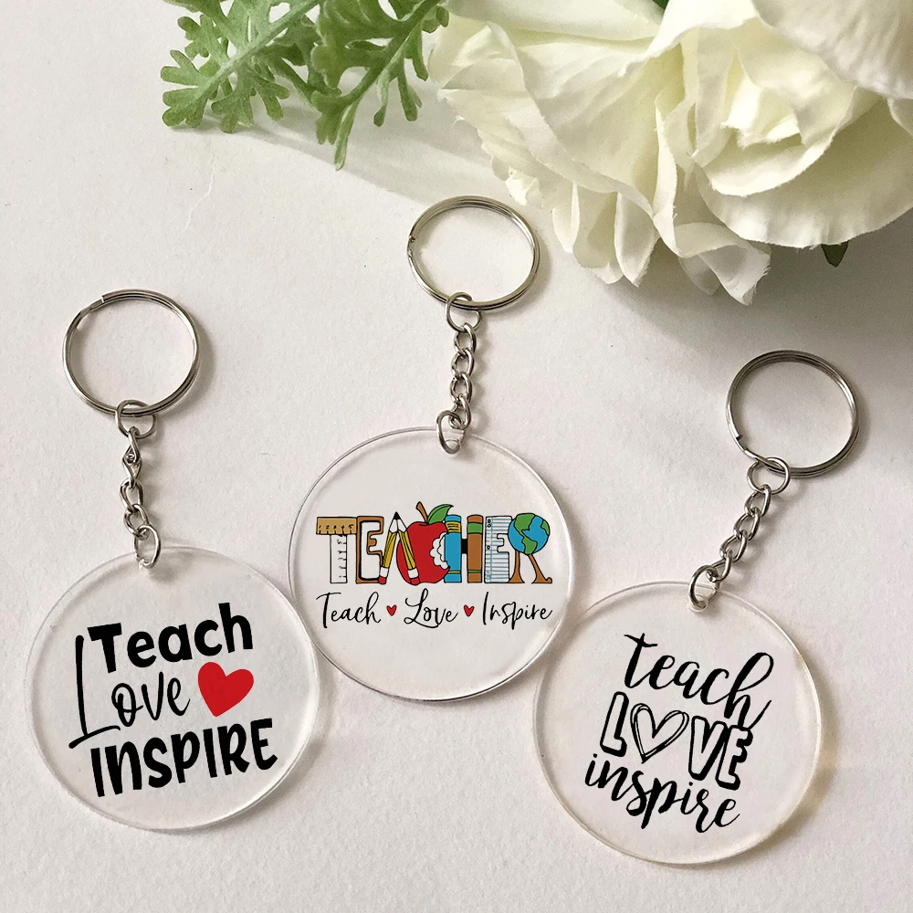 تعليم الحب إلهام التقدير المعلم المفاتيح شكرا لك المعلم حلية حلقة رئيسية المفاتيح المعلم هدية عيد