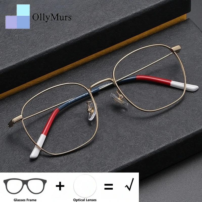 

OLLYMURS Men and Women Optical Prescription Glasses Anti-reflective Blue Light Blocking Myopia Hyperopia Progressive Eyeglasses