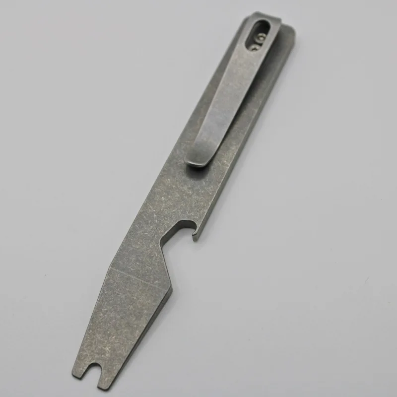 Titanium Pry Bar EDC Multi Tool Bottle Opener Screwdriver Keychain Wrench for Camping Hiking Survival Gear view 5
