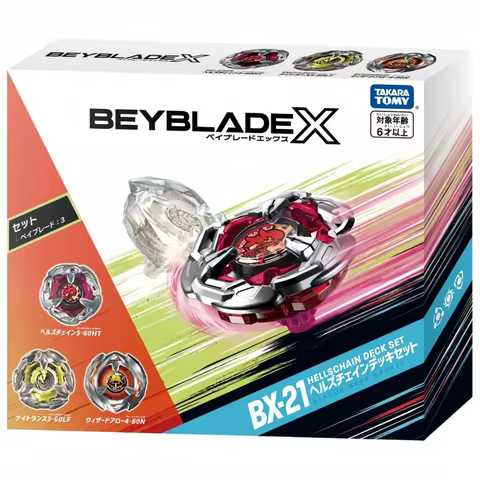 TAKARA TOMY beyscollector BEYS BX-21 Battle X Hellz Chain Deck New with original packaging set