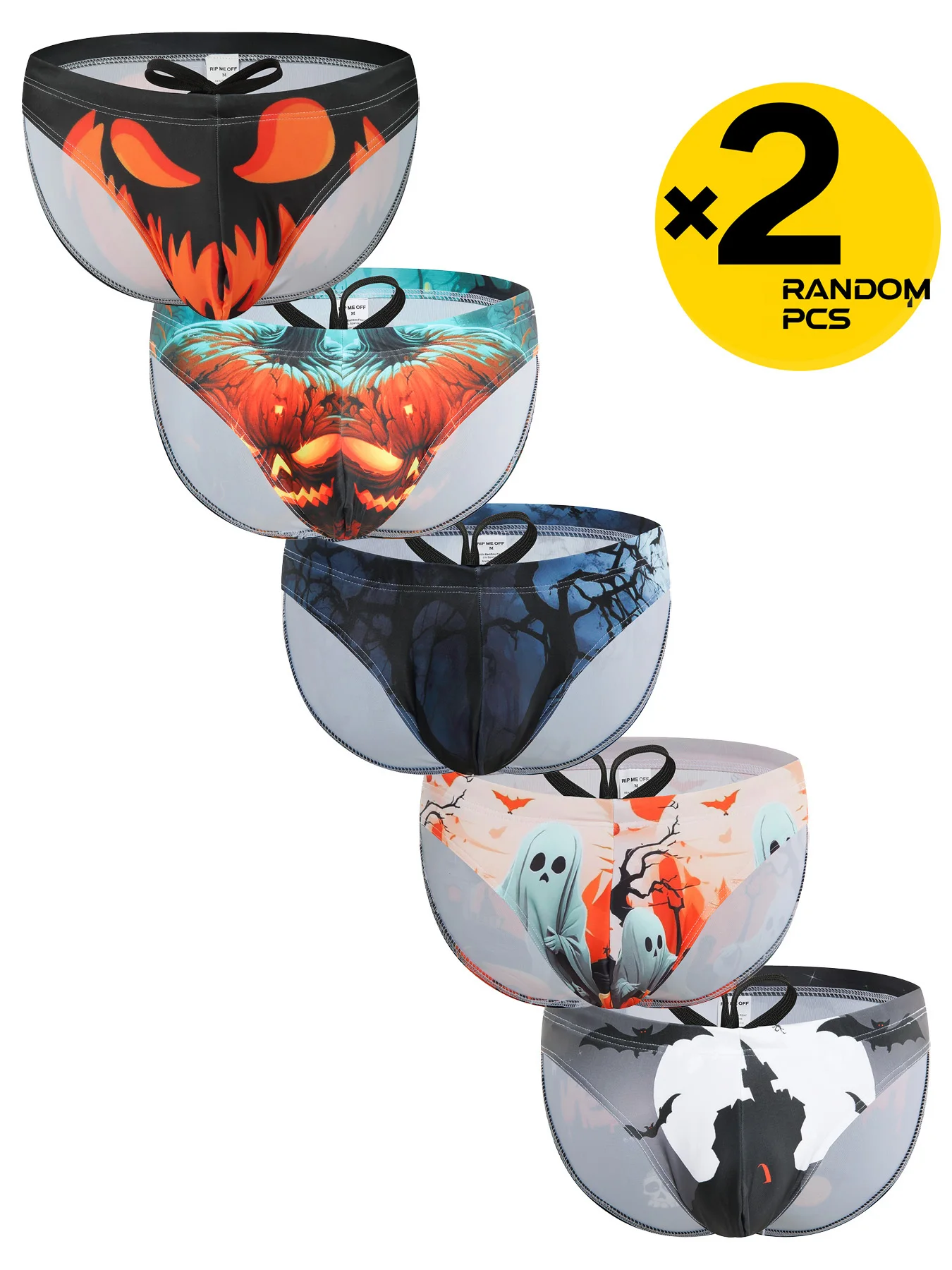 กางเกงว่ายน้ำชายเอวต่ำลายผีฮาโ - Aquarium Zombie บทวิจารณ์และราคา