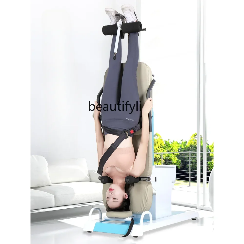 yj Multifunctional Inversion Table Electric Cervical Vertebra Lumbar Traction Tensioner Hand-Stand Tool