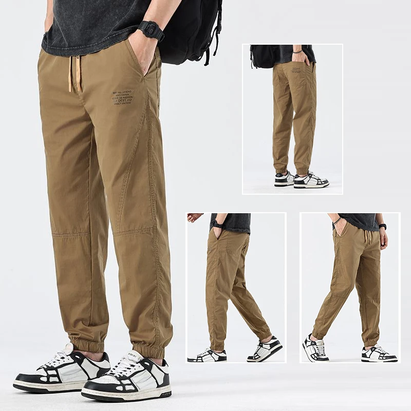 

Новинка лета 2024, мужские повседневные брюки до щиколотки, мужской классический минималистичный пиджак, брюки, тонкие укороченные брюки до щиколотки