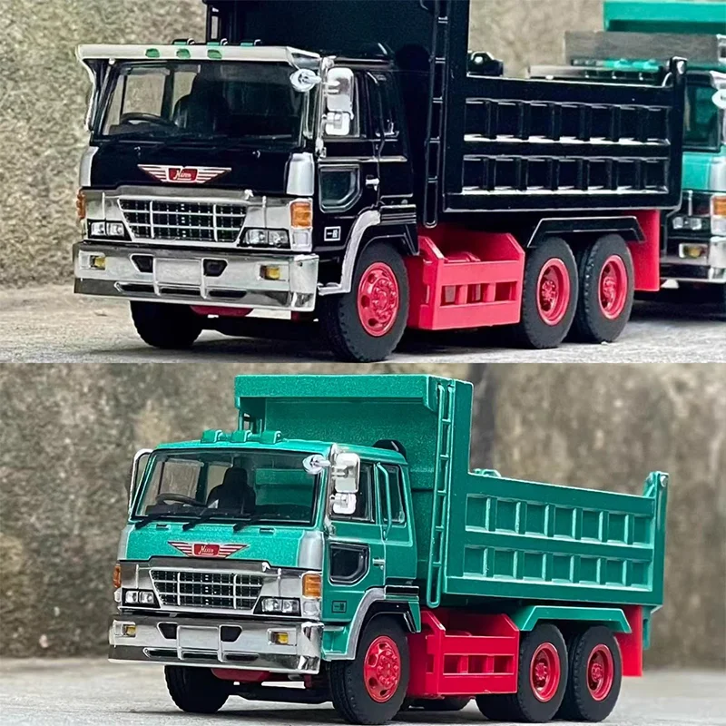 Escala 1:64 dbgt hino super golfinho grande águia caminhão basculante liga modelo fundido brinquedo simulação personalizável crianças brincar veículo