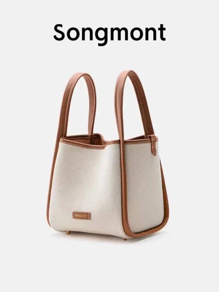 

Songmont Fashion canvas Tote Bag for Women 2023 Female Simple Large High Capacity Shoulder Side Bag Handbags and Purses