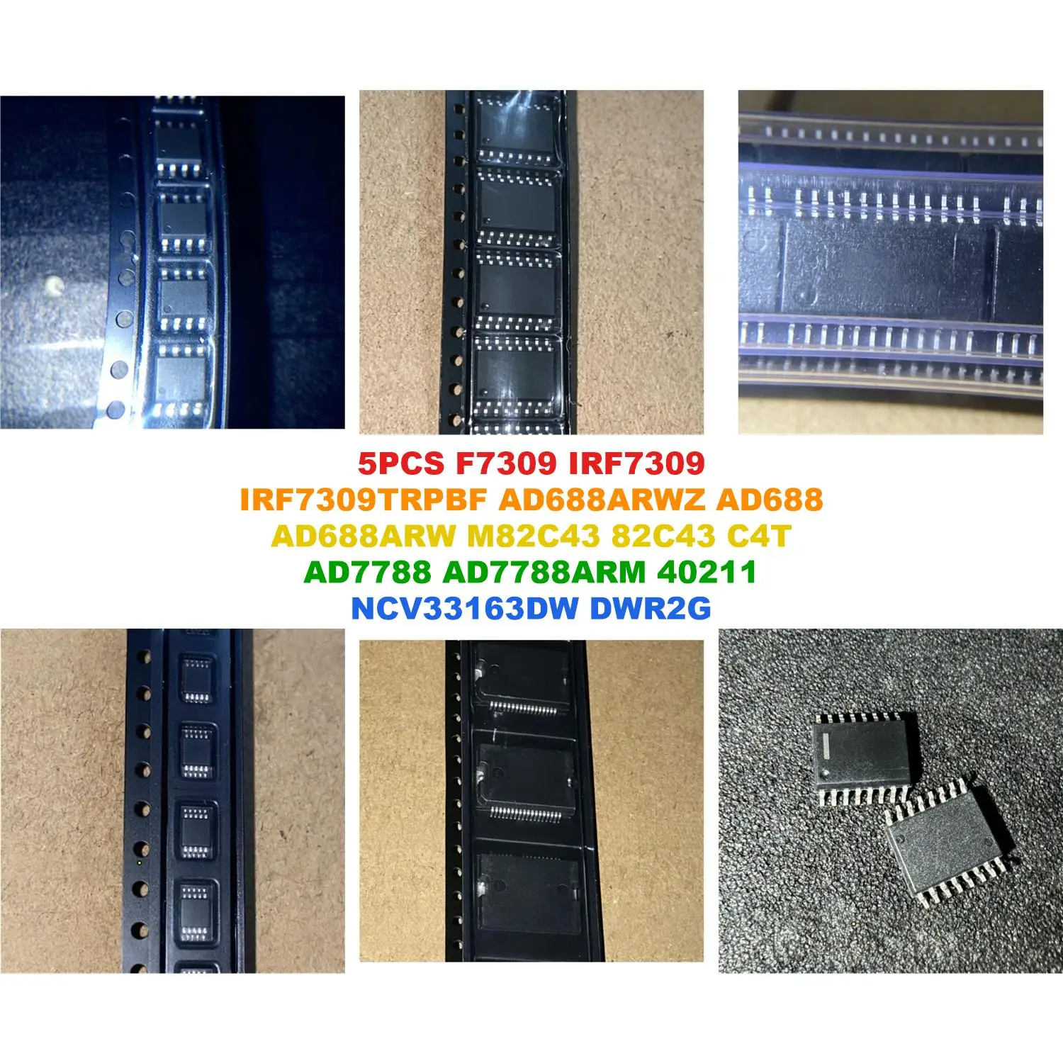 F7309 IRF7309 IRF7309TRPBF AD688ARWZ AD688 AD688ARW M82C43 82C43 C4T AD7788 AD7788ARM 40211 NCV33163DW DWR2G