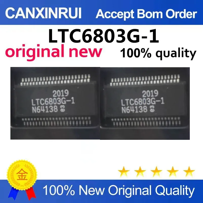 (5-100piezas)LTC6803G-1; IC chip for monitoring battery packs in new energy vehicles; IC chip battery management