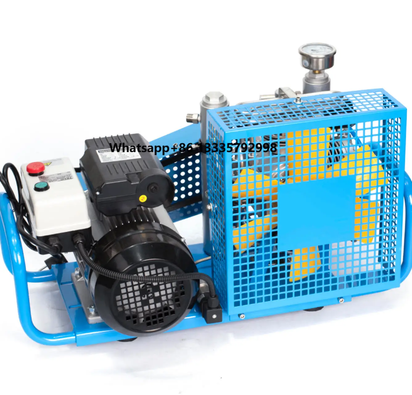 

Auto Stop 100L/min 30Mpa 300bar Breathing Air Compressor Scuba Diving Compressor
