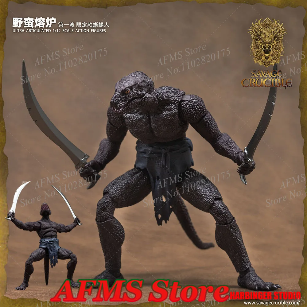 HS Limited Purple 1/12 Scale Collectible Figure Shadowslate Lizardman Soldier Savage Furnace 1 Wave Full Set  6'' Action Figure