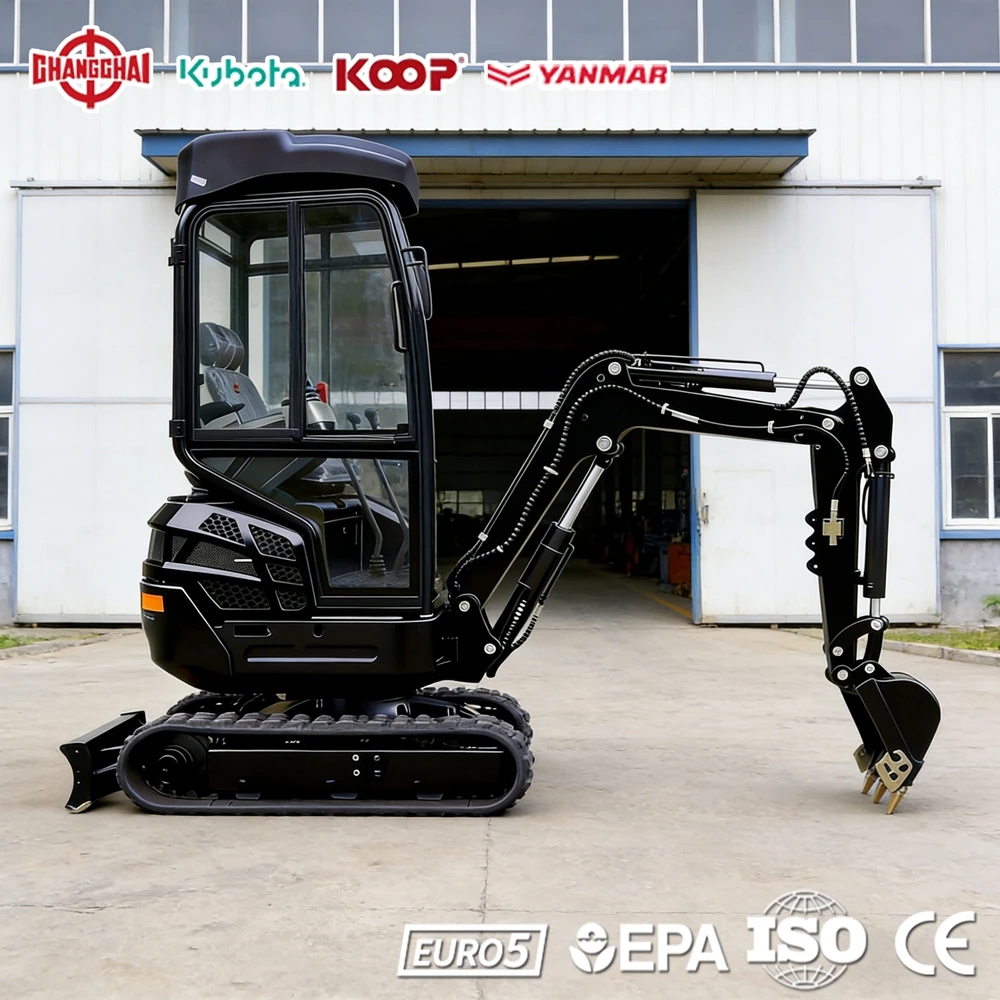 

Mini Excavator 1.0Ton Agricultural Excavators Construction 1.7Ton 2.5Ton Yanmar Engine Europe EPA Euro 5 CE Factory Direct Sale