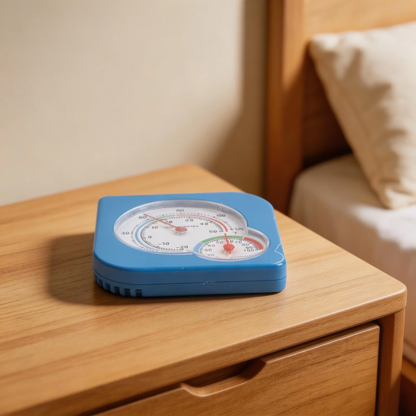 Mechanical Thermometer Hygrometer with 20 for C to 50 C for temp Range and 0 to 100 RH Humidity Range for Indoor Environments