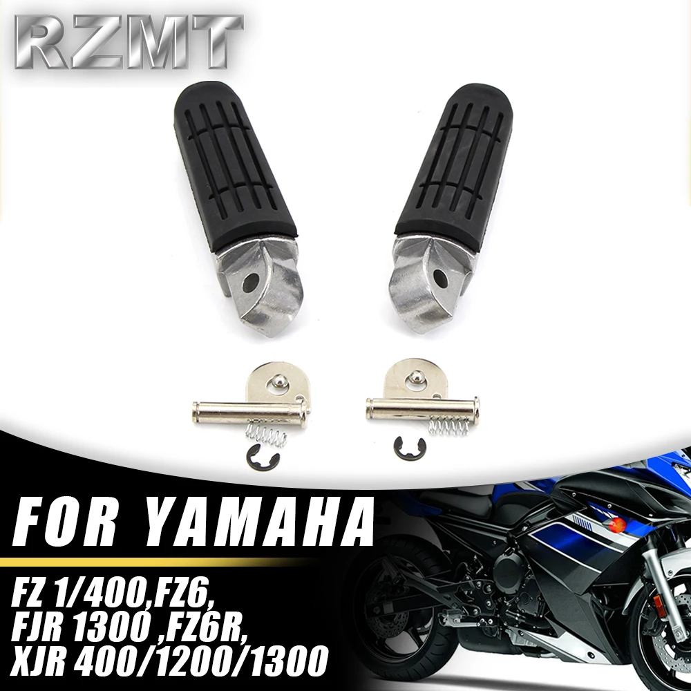 Motorcycle Folding Parts For YAMAHA FJR1300 FZ1/6/400/6R XJR6/400/1200/1300 Foot Rests Pedal Bracket Assembly Kit Straight grain