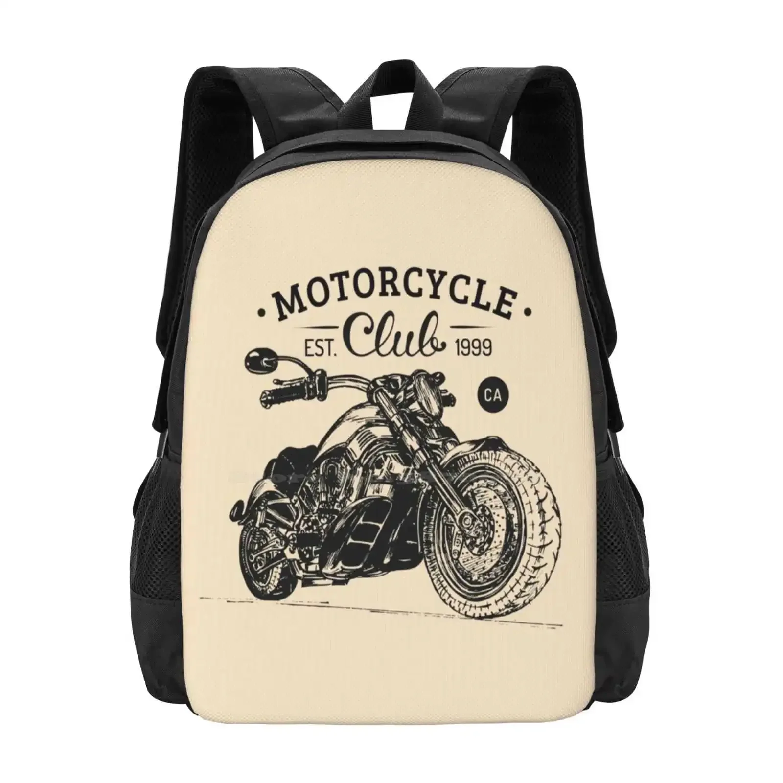 

Motorcycle Club Hot Sale Backpack Fashion Bags Chopper Hardcore Rider Motorbike Easy Rider Genuine Riders Emblem Legendary