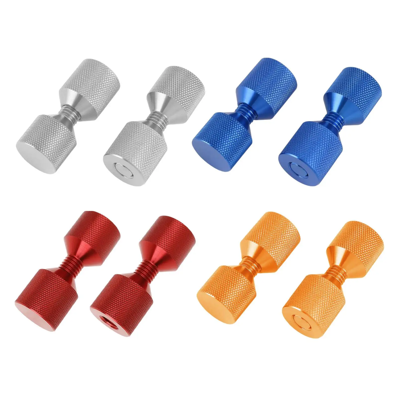Juego de pasadores de aluminio para alineación, accesorios prácticos y resistentes al desgaste, portátiles, 2 piezas, 1-1/8 pulgadas